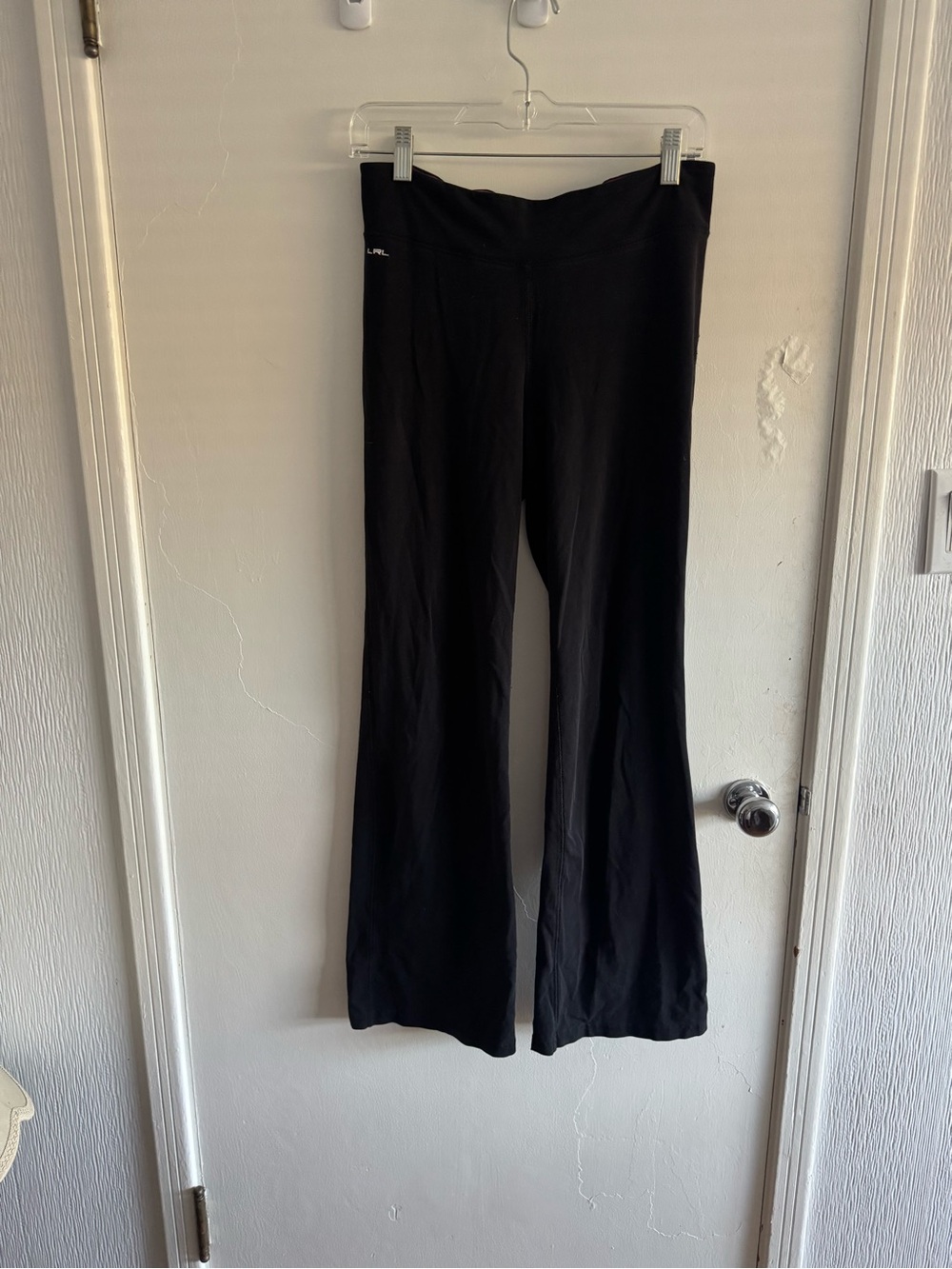 Lauren Ralph Lauren Black Boot-Cut Flare Yoga Pants